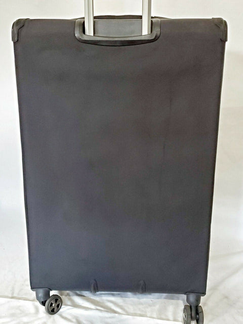$400 Delsey DLX 29" Expandable Suitcase Check In Luggage Spinner Black TSA Lock