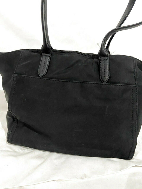 $198 MICHAEL KORS Women's Medium Black Tote Shoulder Handbag Nylon