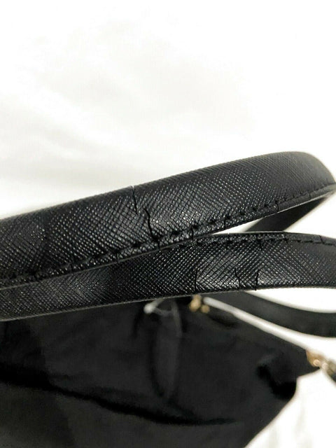 $198 MICHAEL KORS Women's Medium Black Tote Shoulder Handbag Nylon