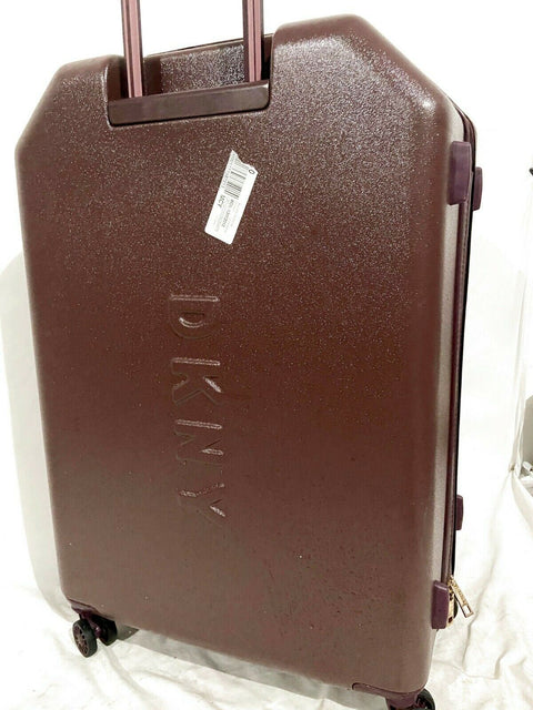 $350 DKNY Allure 28" Hard Spinner Wheels Rose Pink Suitcase Luggage Wine