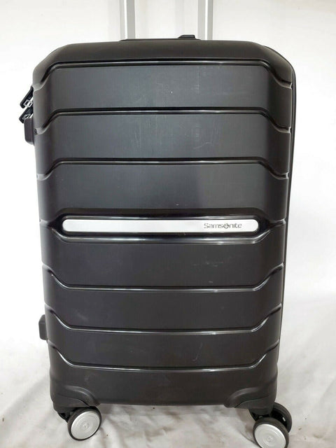 $340 Samsonite Freeform 21" Hard Carry-On Spinner Luggage Suitcase Black TSA