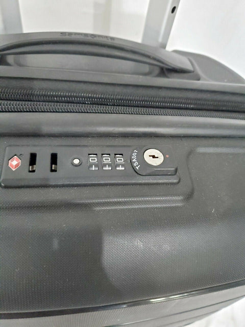 $340 Samsonite Freeform 21" Hard Carry-On Spinner Luggage Suitcase Black TSA