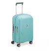$380 Delsey Clavel 19" International Expandable Spinner Carry On Suitcase Aqua