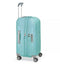 $380 Delsey Clavel 19" International Expandable Spinner Carry On Suitcase Aqua