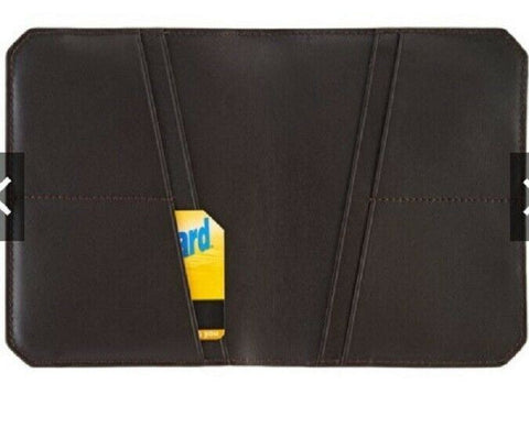 New Tumi Travel Accessories Camden Passport Cover Black Leather Bifold RFID