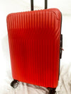 $299 Rockland Pista Collection Medium 24" Spinner Red Luggage Suitcase HardCase
