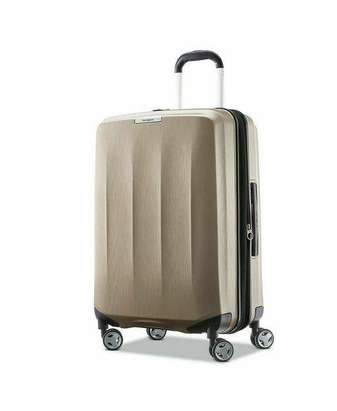 $420 New Samsonite Mystique 2.0 25" Hardside Spinner Luggage Gold Suitcase TSA