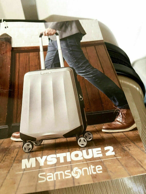 $420 New Samsonite Mystique 2.0 25" Hardside Spinner Luggage Gold Suitcase TSA