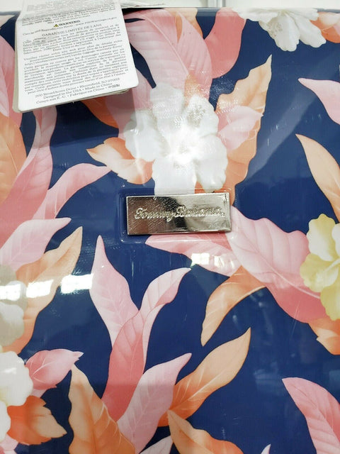 New Tommy Bahama Blue Flowers Michelada 28" Hardside Spinner Suitcase Large