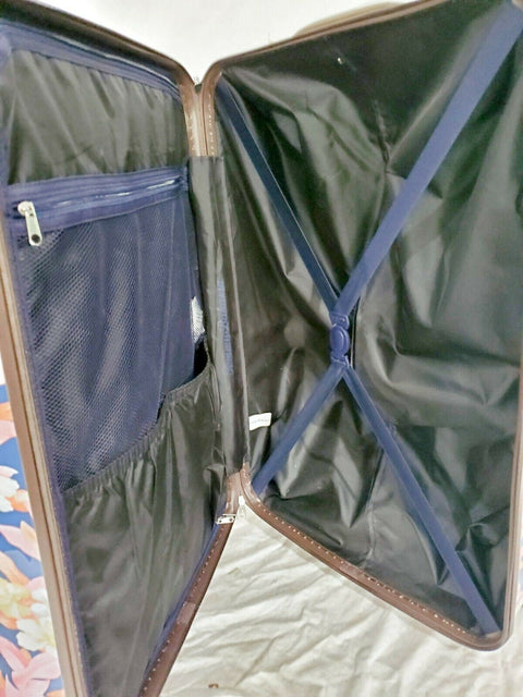 New Tommy Bahama Blue Flowers Michelada 28" Hardside Spinner Suitcase Large