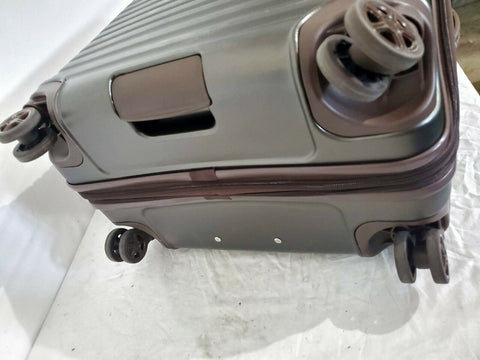 LONDON FOG Oxford II Hard Expandable Spinner Luggage Green Olive 29" TSA
