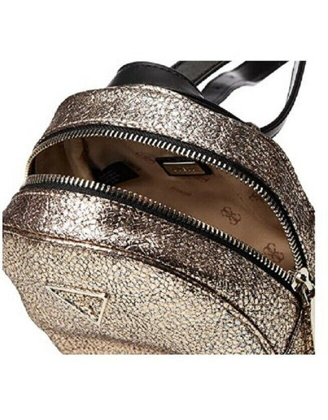 New GUESS Women's Convertible DELON Mini Backpack Shinny