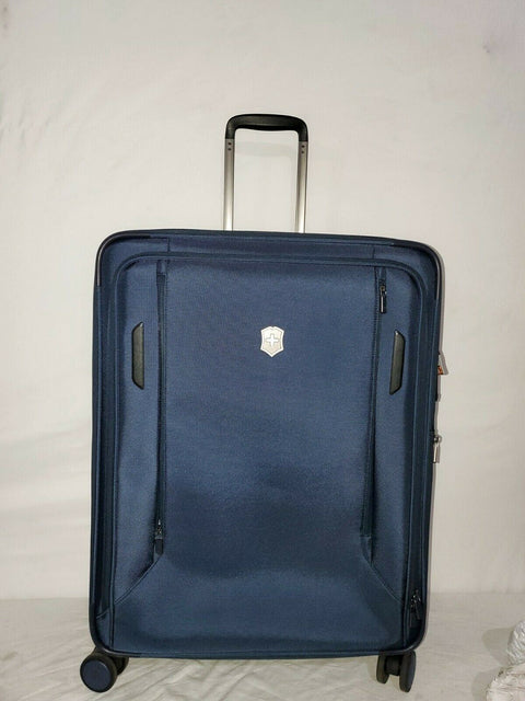 $1000 Victorinox Swiss Army VX Avenue 27.5" Expandable Spinner Suitcase Navy