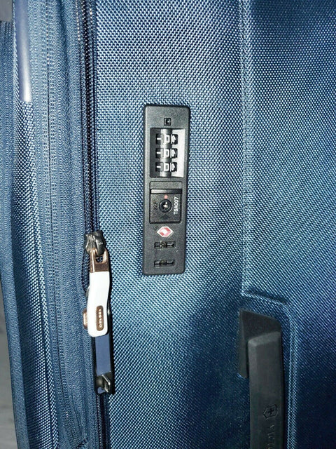$1000 Victorinox Swiss Army VX Avenue 27.5" Expandable Spinner Suitcase Navy