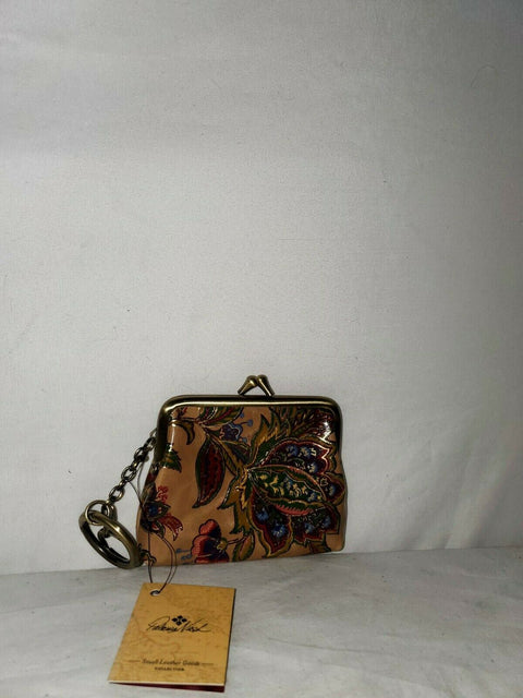 New Patricia Nash Women's French Tapestry Large Leather Coin Purse Floral