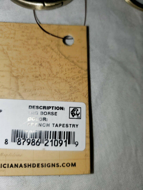 New Patricia Nash Women's French Tapestry Large Leather Coin Purse Floral