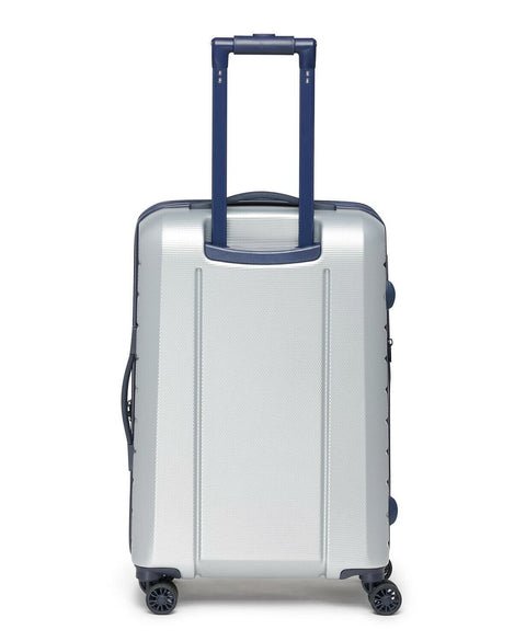 $450 New Tommy Hilfiger Riverdale 26" Hard Upright Check In Luggage Silver