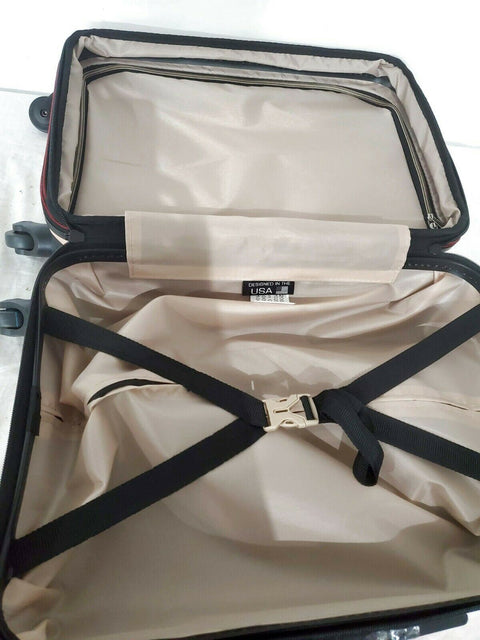 $320 New Solite Maven 2.0 Expandable Spinner Luggage 22" Carry On Rose Gold