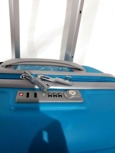 $380 NEW Samsonite Freeform 21" Hard Carry-On Spinner Luggage Suitcase TSA Aqua