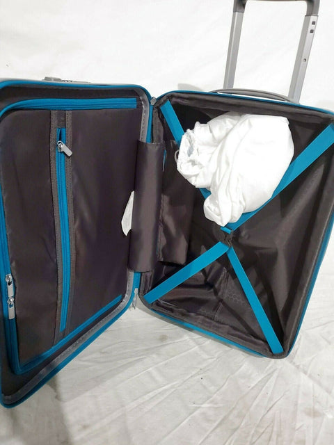 $380 NEW Samsonite Freeform 21" Hard Carry-On Spinner Luggage Suitcase TSA Aqua