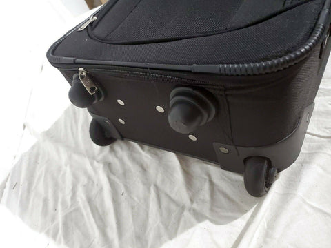 $240 American Tourister Soft-side Luggage Black Travel Bag Size 20" Carry On