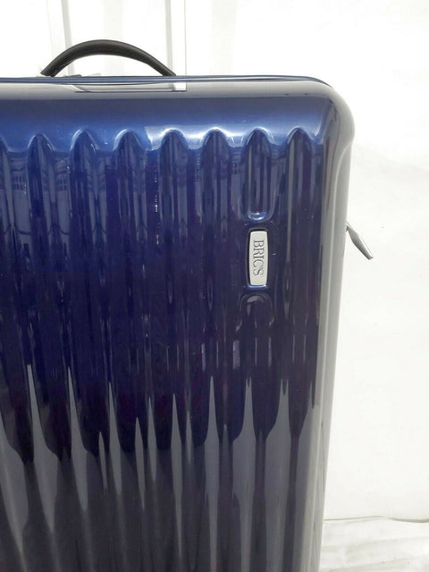$499 NEW BRICS RICCIONE 27" HARDSIDE SPINNER TROLLEY SUITCASE LUGGAGE BLUE