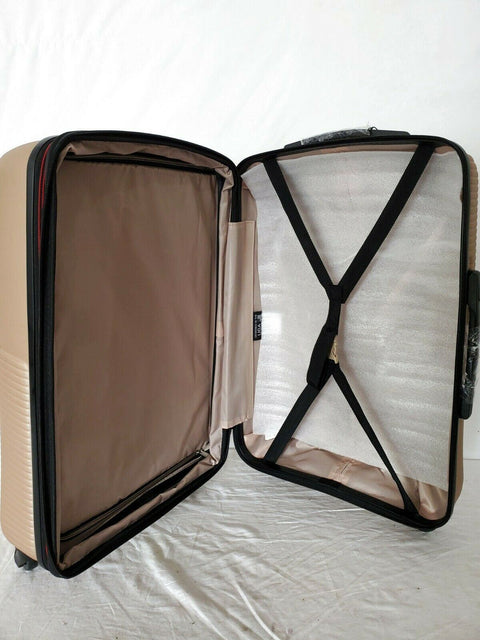 $340 New Solite Maven 2.0 Expandable Spinner Luggage 26" Check In Champagne