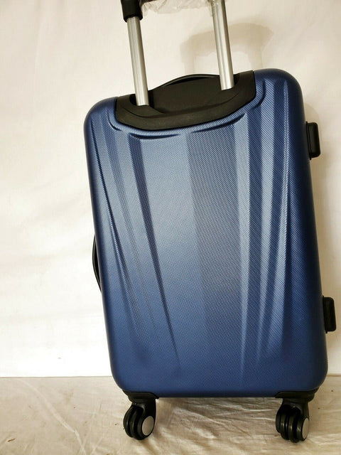 New Travel Select 21" Hard Carry On Spinner Luggage Suitcase Blue TSA Lock
