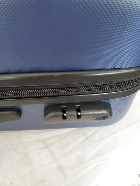 New Travel Select 21" Hard Carry On Spinner Luggage Suitcase Blue TSA Lock