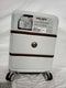 $500 Delsey Rendez-Vous 22" Expandable Carry-On Luggage Suitcase White Hardcase
