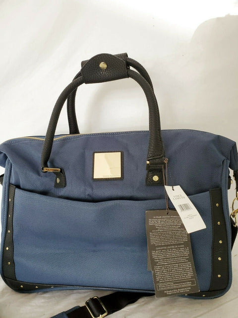 New Vince Camuto Loma Weekender Carry On Bag Blue Navy 17"