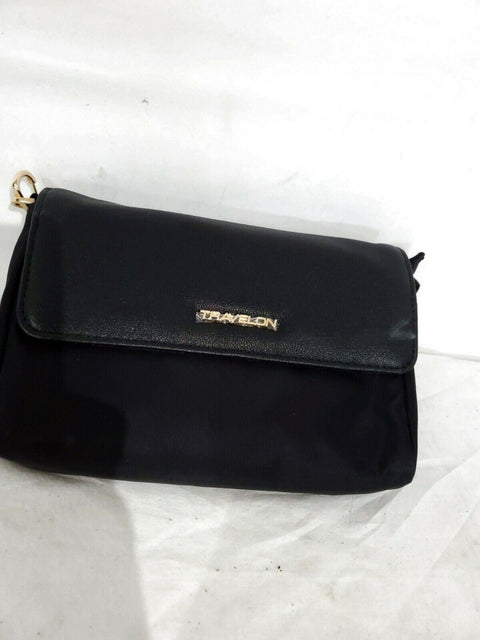 $120 New Travelon Anti-Theft Addison Convertible Crossbody Belt Bag Black