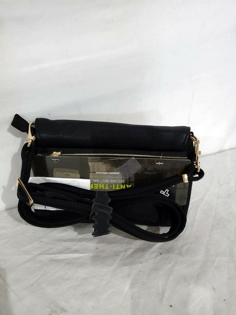 $120 New Travelon Anti-Theft Addison Convertible Crossbody Belt Bag Black