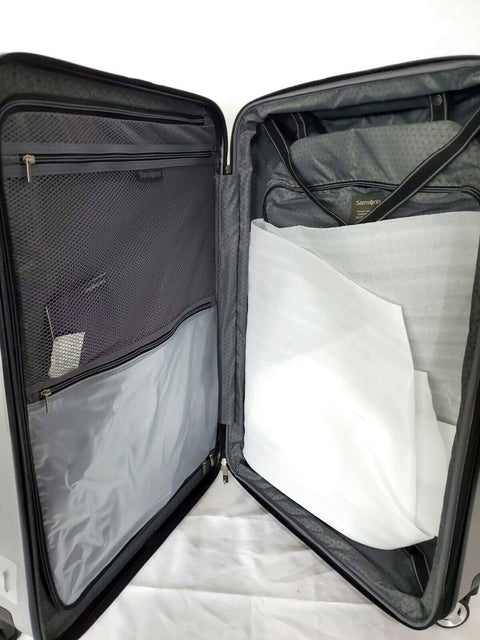 $580 Samsonite Mystique 2.0 28" Hardside Spinner Luggage Silver Suitcase TSA
