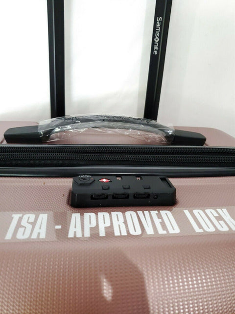 $440 New Samsonite Spin Tech 4.0 25" Hardside Check-In Spinner Luggage Pink TSA