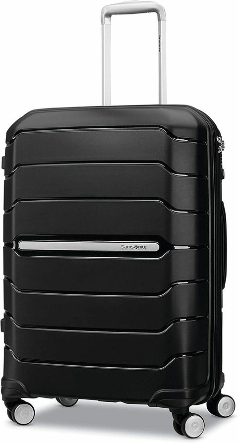 $400 Samsonite Freeform 24" Hard Case Medium Spinner Luggage Suitcase Black