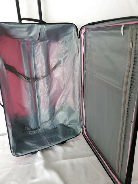 $280 Rockland 28" Large Luggage Rolling Suitcase Pink Two Wheeled