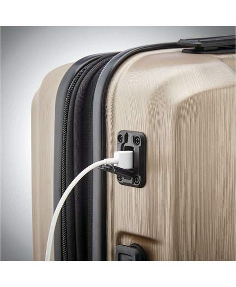 $400 New Samsonite Mystique 2.0 21" Hardside Carry-On Spinner Luggage Gold