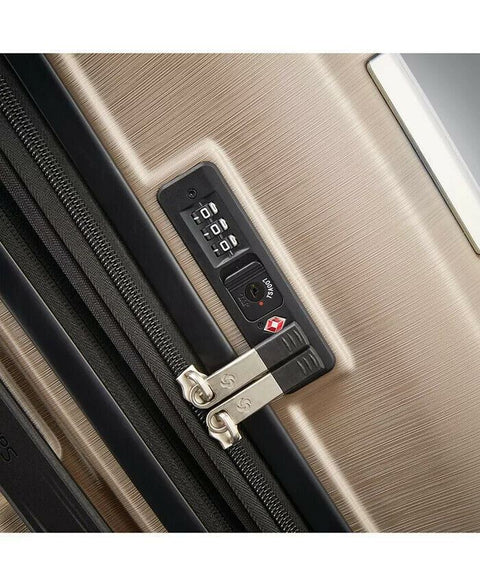 $400 New Samsonite Mystique 2.0 21" Hardside Carry-On Spinner Luggage Gold