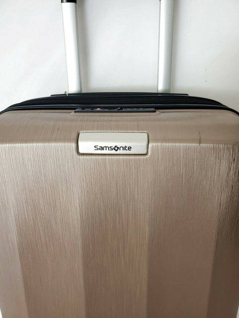 $400 New Samsonite Mystique 2.0 21" Hardside Carry-On Spinner Luggage Gold