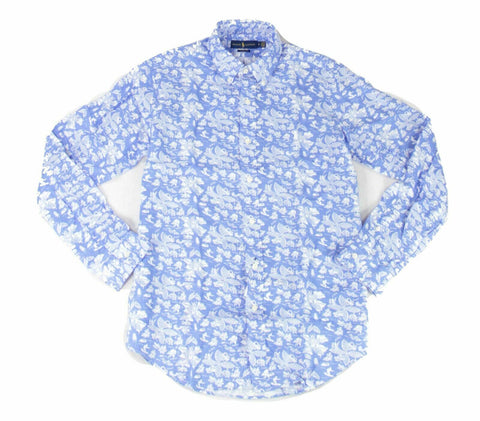 New Ralph Lauren Men's Classic Fit Blue Button Down Long Sleeve Shirt Size M