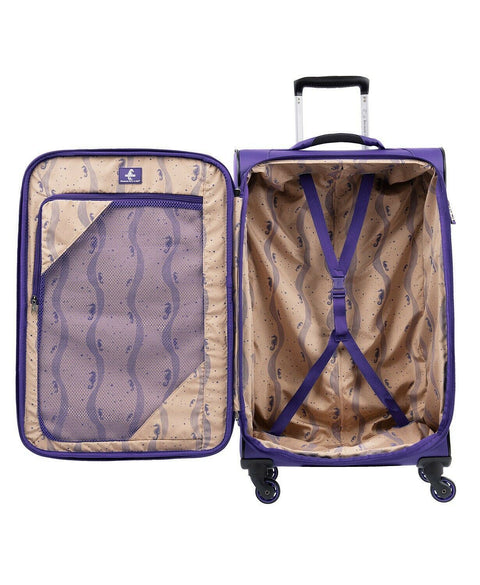 New Atlantic Infinity Lite 4 21" Expandable Spinner Luggage Carry On Purple