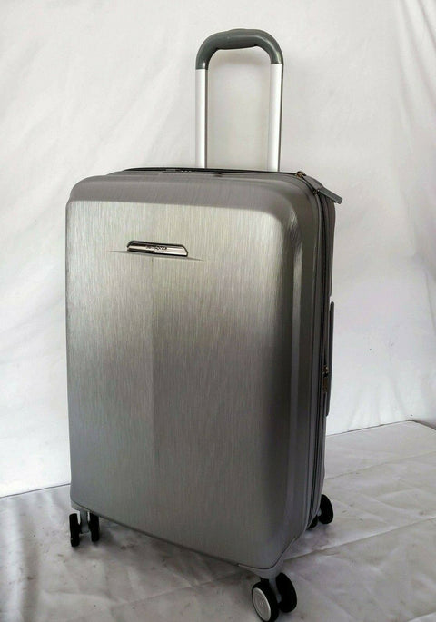 $420 Samsonite Mystique 2.0 25" Hardside Spinner Luggage Silver Suitcase TSA