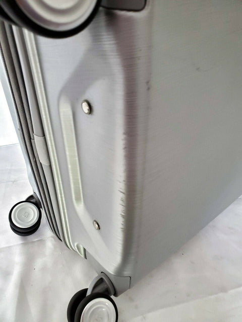 $420 Samsonite Mystique 2.0 25" Hardside Spinner Luggage Silver Suitcase TSA