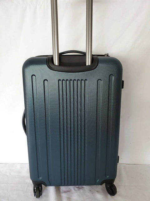 $380 Kenneth Cole Reaction South Street 24" Hard Shell Spinner Luggage Blue Navy