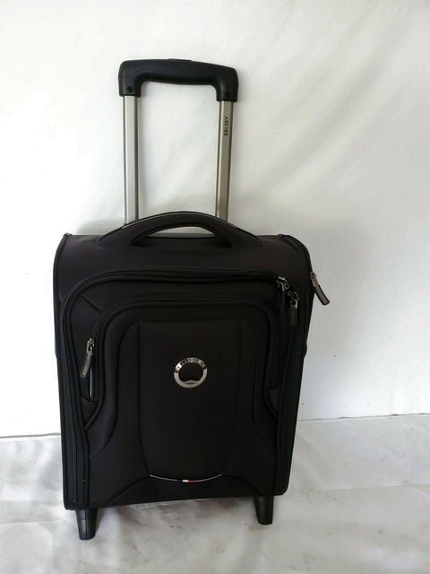 DELSEY OPTIMAX LITE 15" UNDERSEATER ROLLING CARRY ON TOTE BLACK