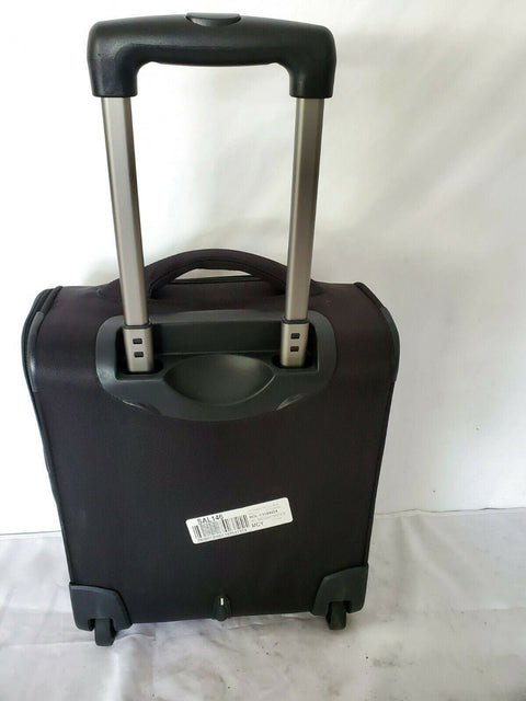 DELSEY OPTIMAX LITE 15" UNDERSEATER ROLLING CARRY ON TOTE BLACK