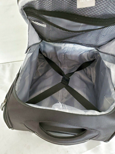 DELSEY OPTIMAX LITE 15" UNDERSEATER ROLLING CARRY ON TOTE BLACK