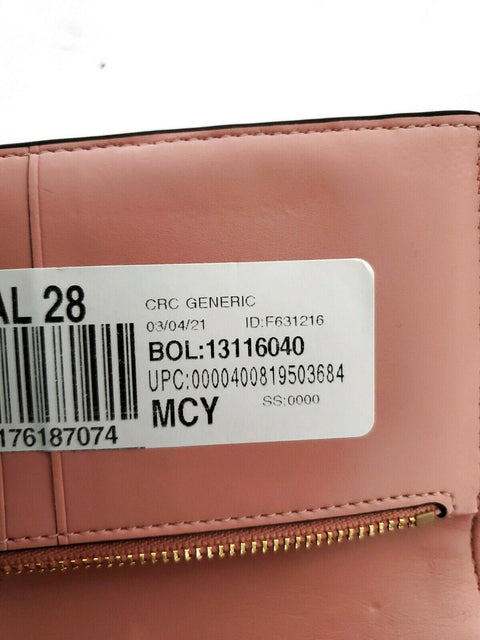 $150 New COACH Women's Leather Wallet Floral Pink