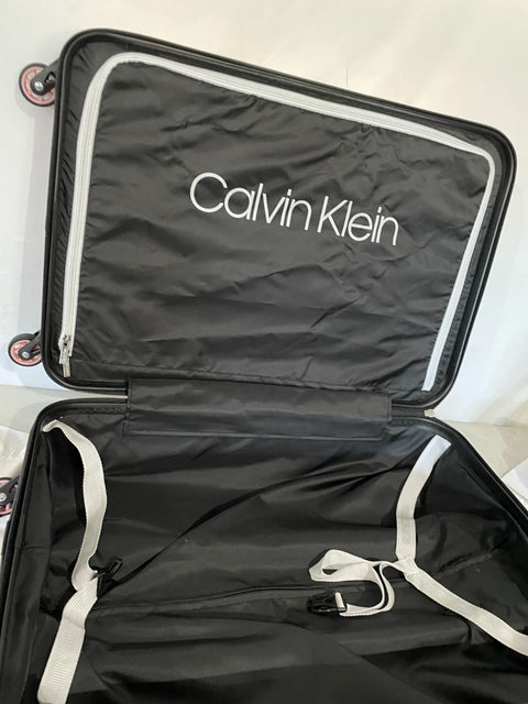 $425 Calvin Klein Fillmore 25" Hard Case Luggage Pink Spinner Medium Check In
